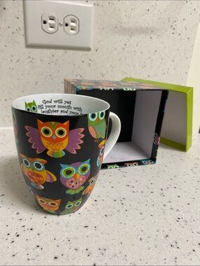 NWT.  Divinity, 12oz., ceramic mug.